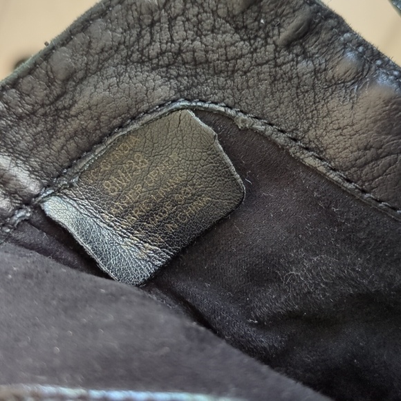 Vince Camuto Cyndia Almond Toe Black Leather Suede Braided Tassel Ankle Boots 8 - Picture 9 of 9